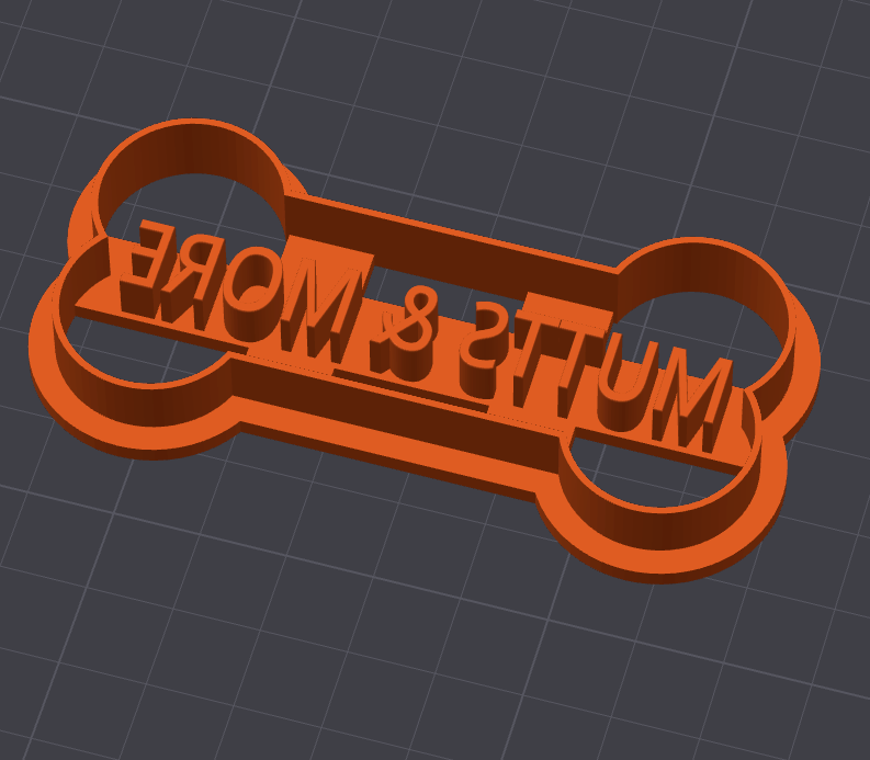 3D Printed Custom Dog Name Cookie Cutter