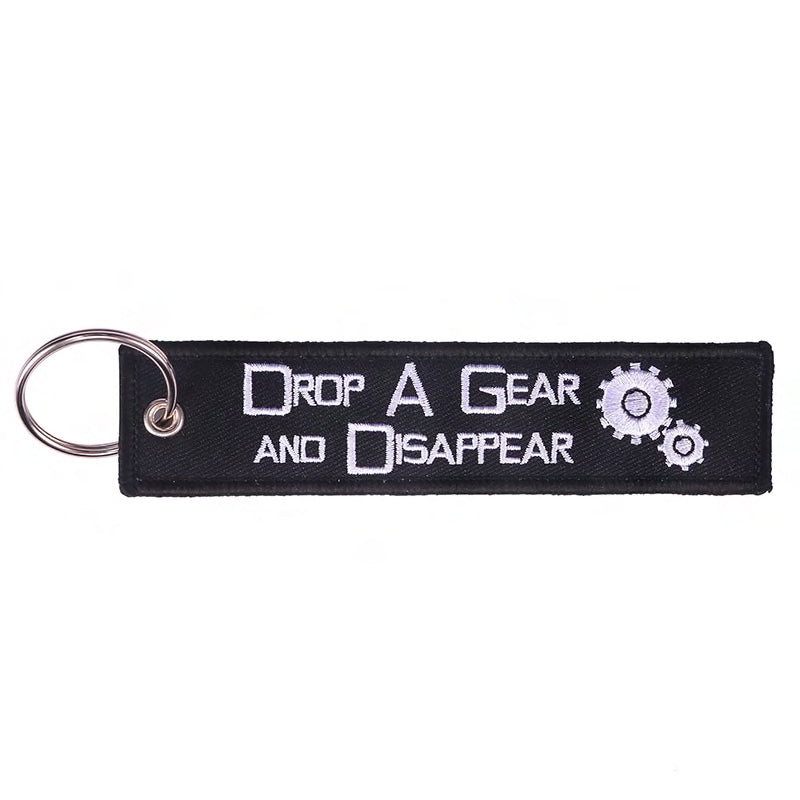 Embroidered Fabric Key Tags - For Motorbikes, Aviation and Cars - Nerd Stop