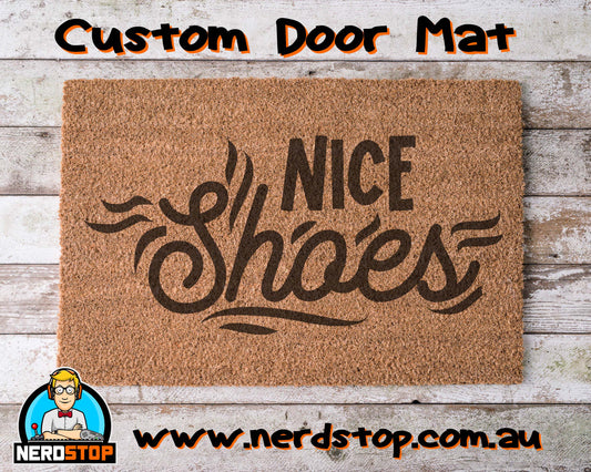 Coir Doormat - Nice shoes
