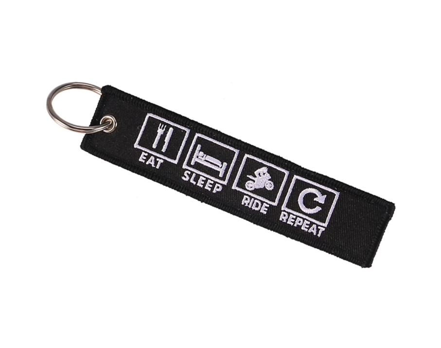 Embroidered Fabric Key Tags - For Motorbikes, Aviation and Cars - Nerd Stop