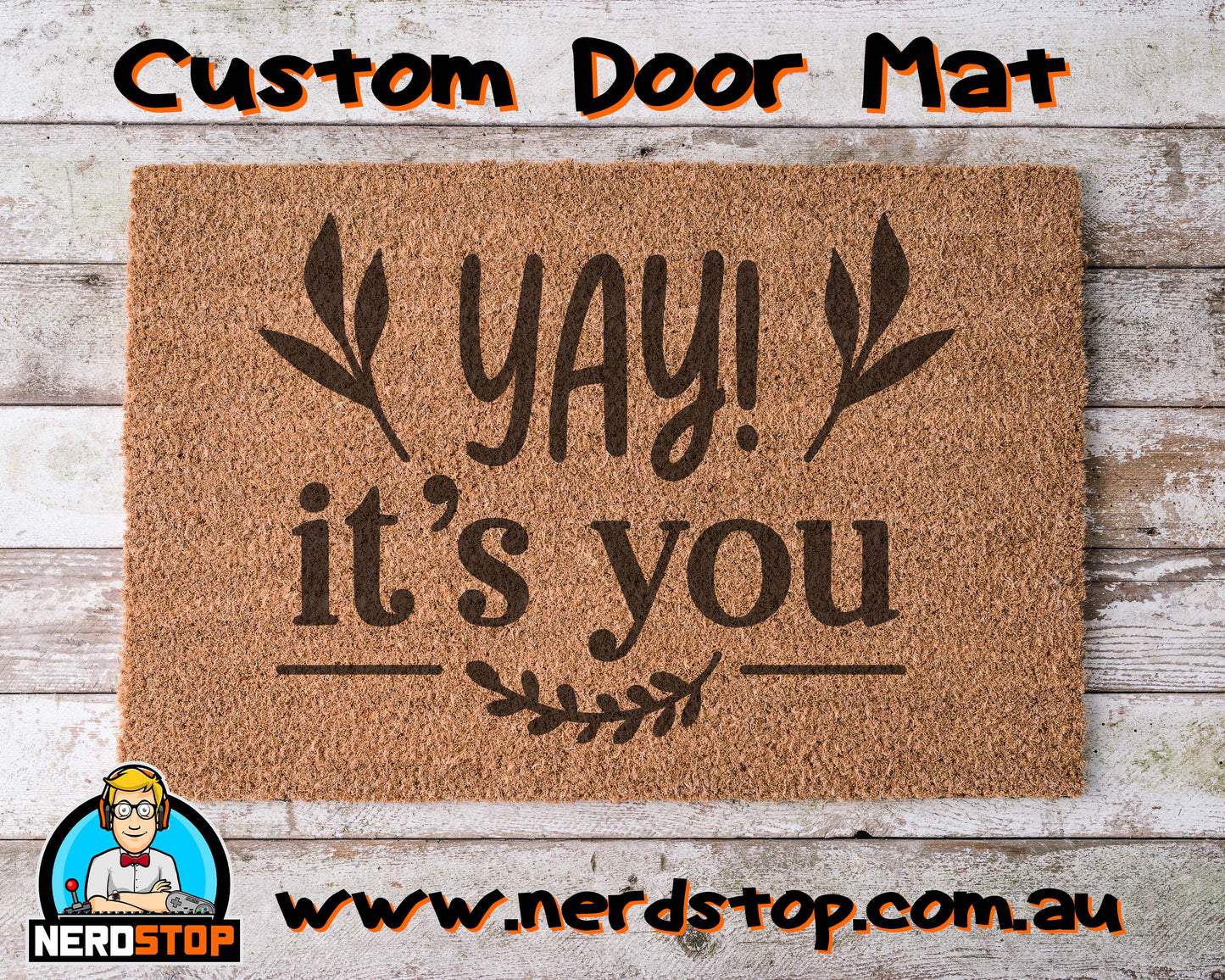 Coir Doormat - Yay, It's you