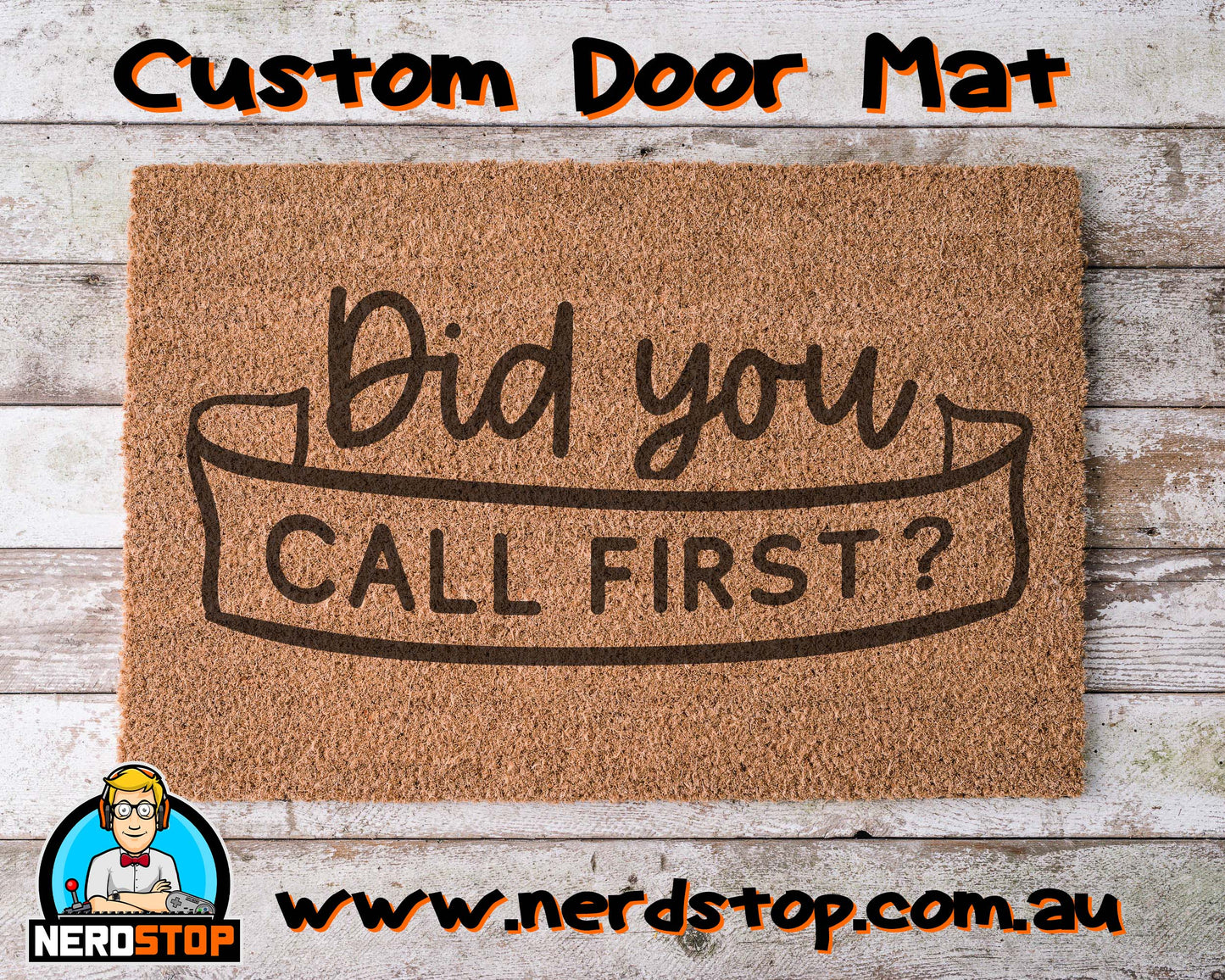 Coir Doormat - Did you call first?